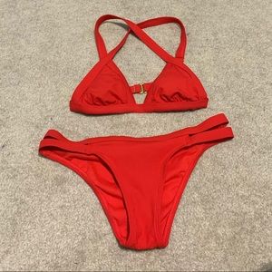 TARGET RIBBED BIKINI SET